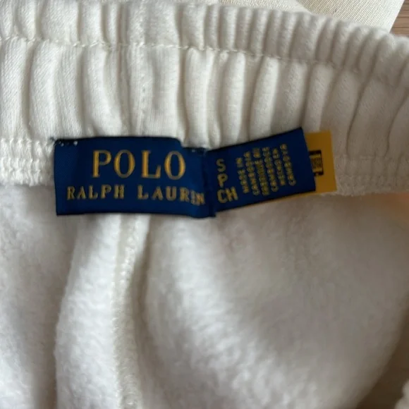 NEW Ralph Lauren sweat pants+Cream+thick Cotton Sz S+ Ocean+NWOT+Polo - Picture 4 of 5